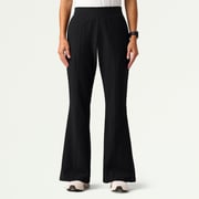 Harper Slim High Waisted Scrub Pant - Black