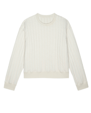 The Reversible Quilted Avalanche Sweatshirt. -- Chalk