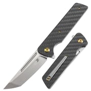 KANSEPT Anomaly Flipper Knife Carbon Fiber +G10 Handle (3.14''CPM S35VN Blade) Dirk Pinkerton-K2038T6