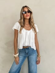 Anastacia Lace Babydoll Blouse