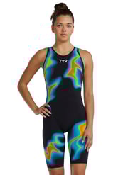 TYR Women's Venzo Infrared Closed Back Tech Suit Swimsuit