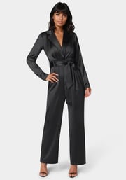 Satin Blazer Jumpsuit