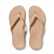Arch Support Flip Flops - Classic - Tan