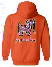 GHOST PATTERN PUP, ADULT HOODIE