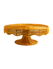 Round Rattan Cake Stand