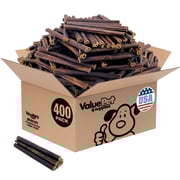 ValueBull USA Collagen Sticks for Small Dogs, 6 Inch Thin Chews, Natural Dog Treats, 400 Count Wholesale Pack