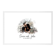 Custom Photo Wedding Signature Frame Guest Book Alternative, Set of 1