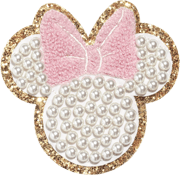 Disney Minnie Mouse Small Glitter Pearl Patch