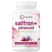 Micro Ingredients Saffron+ Advanced Supplements, 60 Veggie Capsules