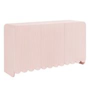 Dahlia Fluted Sideboard Cabinet - Elegant 3-Door Storage with Scalloped Detail for Timeless Charm