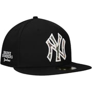 Men's New York Yankees New Era Black Troop Chant Camo Undervisor 59FIFTY Fitted Hat