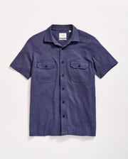 Short Sleeve Hemp Cotton Knit Shirt