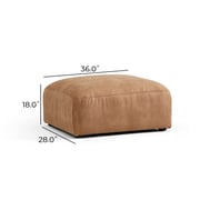 Industrial Air Leather Closed Sectional