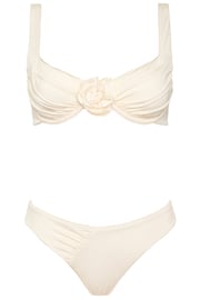Aruba Bikini Ivory Flower Set
