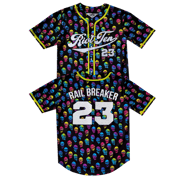 Riot Ten - Trippy Skull Baseball Jersey