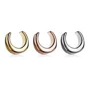 Crescent Moon Saddle Hanger Ear Gauge