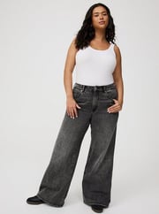 Baggy High-Rise Wide Leg Jean