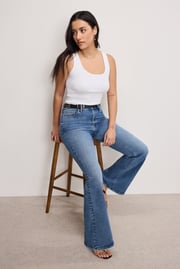 GOOD LEGS FLARE NEVER FADE JEANS | BLACK001