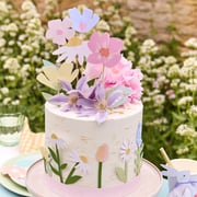 Flower Cake Wrap & Toppers (x 7)