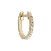 Small Pave Diamond Hoop