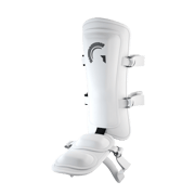 Guardian Legion Hard Shell Pro Baseball Leg Guard (White Black)