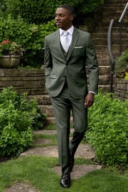 "Sharkskin" Forest Green Suit Jacket (Separates)
