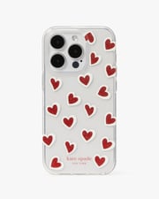 Hearts Glitter iPhone 14 Pro Case
