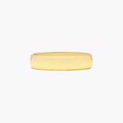 14K Yellow Gold 4mm Low Dome Wedding Ring