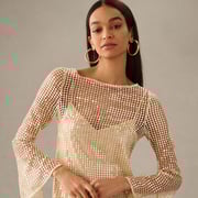 Sheer Slim Mini Dress