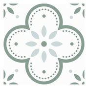 Light Green Flower Peel and Stick Vinyl Floor Tile Sticker