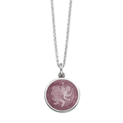 St. Christopher Lavender Enamel Medal