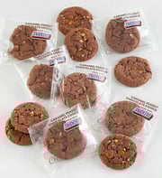 Caramel Peanut Chocolate Cookies made with SNICKERS® Flavor Box