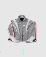GOAT Stripe Nylon Tracksuit (Cement Grey)