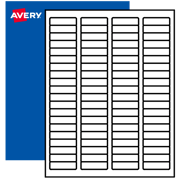 1/2" x 1-3/4" Blank Rectangle Labels