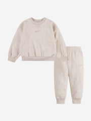 Nike Kids Essential Fleece Tracksuit in Ivory