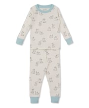 Kissy Love Bunny Buddies Blue Toddler Pajama Set