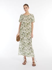 Long printed silk dress - GIUDY