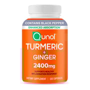 Turmeric Curcumin with Black Pepper and Ginger, 2400mg