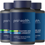 Calcium AKG Longevity - 1,000 mg per serving, 60 capsules - 3 pack