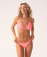 Coral Crush Lace Tri Top