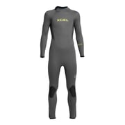 Kids' Axis Back Zip Full Wetsuit 4/3mm - Black/Green Camo