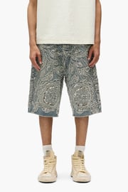 P070 Handed Beaded & Crystal Embellished Short