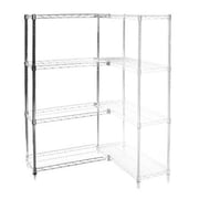 21"d x 42"w Wire Shelving Add-Ons w/ 4 Shelves