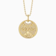 Highs And Lows Gold Coin Necklace