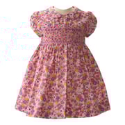 Floral Peter Pan Collar Smocked Dress & Bloomers