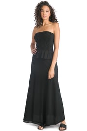 Raw Edge Layered Voile Skirt