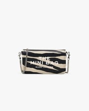 The Zebra Leather Chain Mini Bag