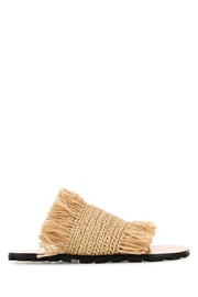 Raffia slippers