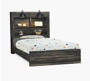 Linwood Dark Oak 3PC Full Bookcase Bed