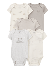 Baby 5-Pack Short-Sleeve Bodysuits